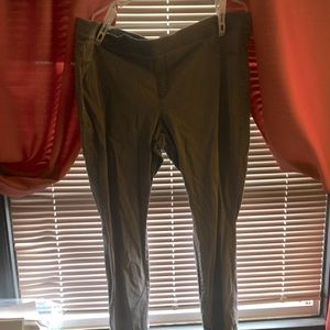 Elastic waist gray dress pants